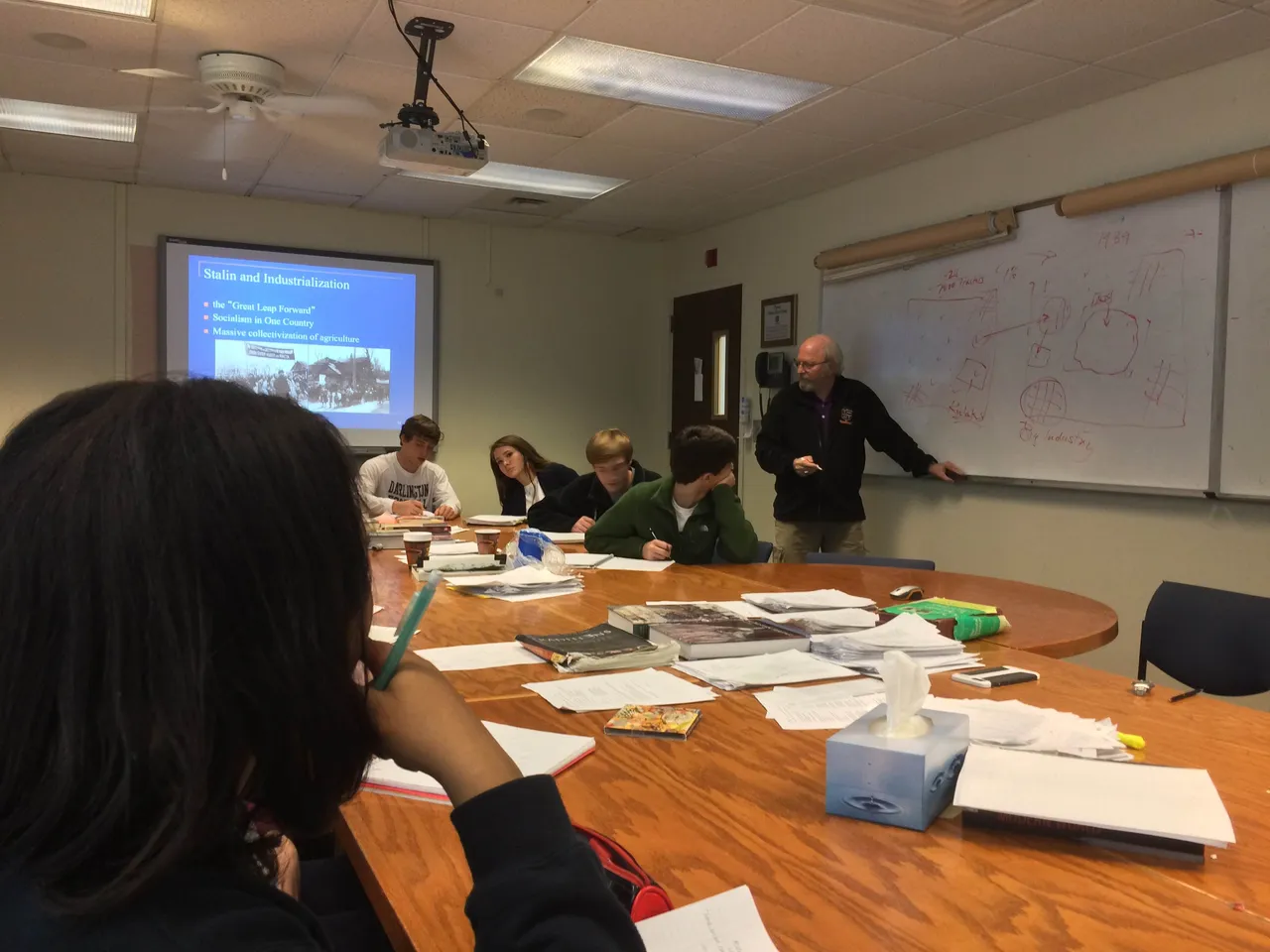 Mr. Schmidt describes a timeline of communism in World History.