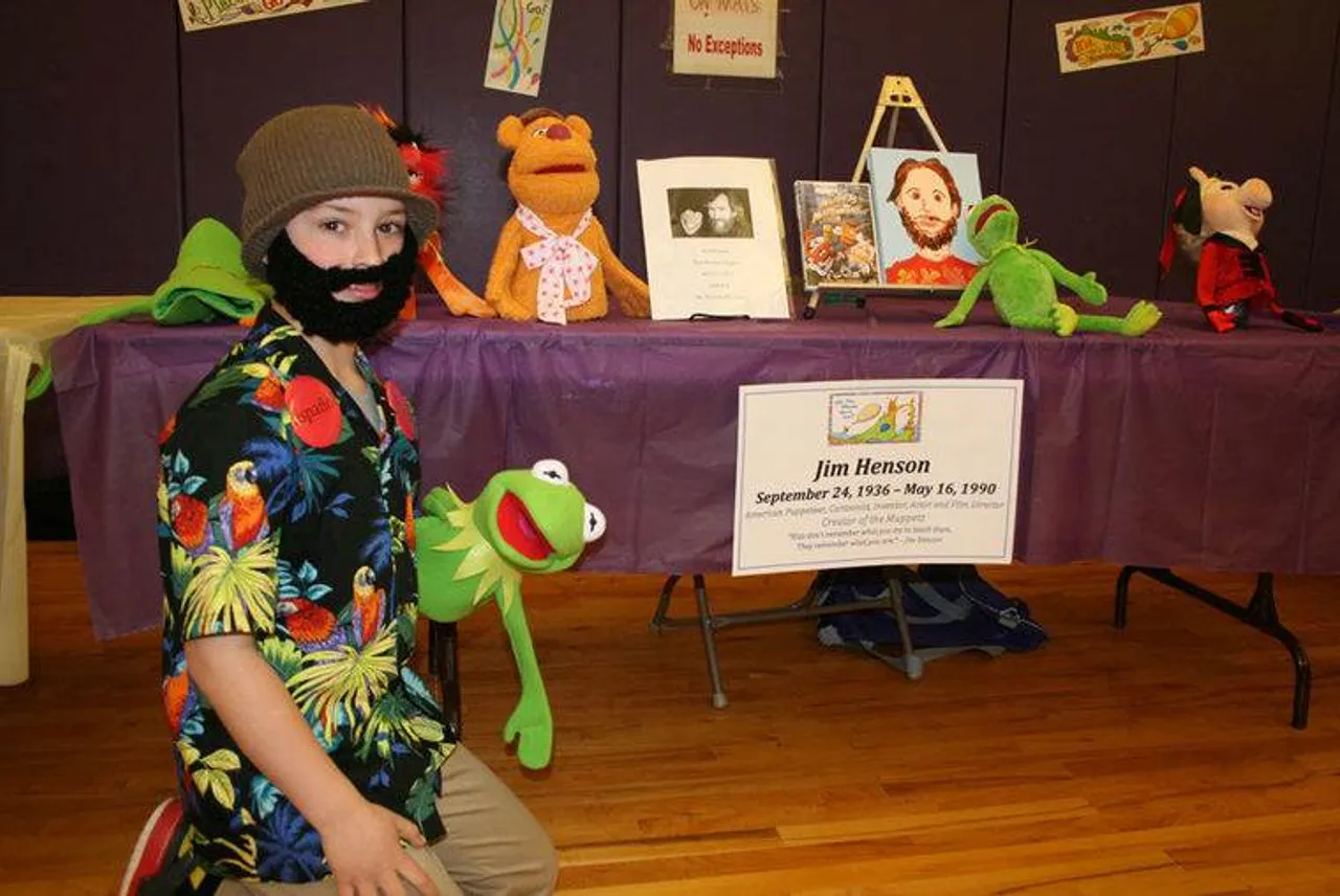 Jack Bell was portraying Jim Henson. During a break, when asked if the beard itched, his eyes widened, he nodded and mouthed "Yes!" (Photo credit: Kristina Wilder / RN-T.com)