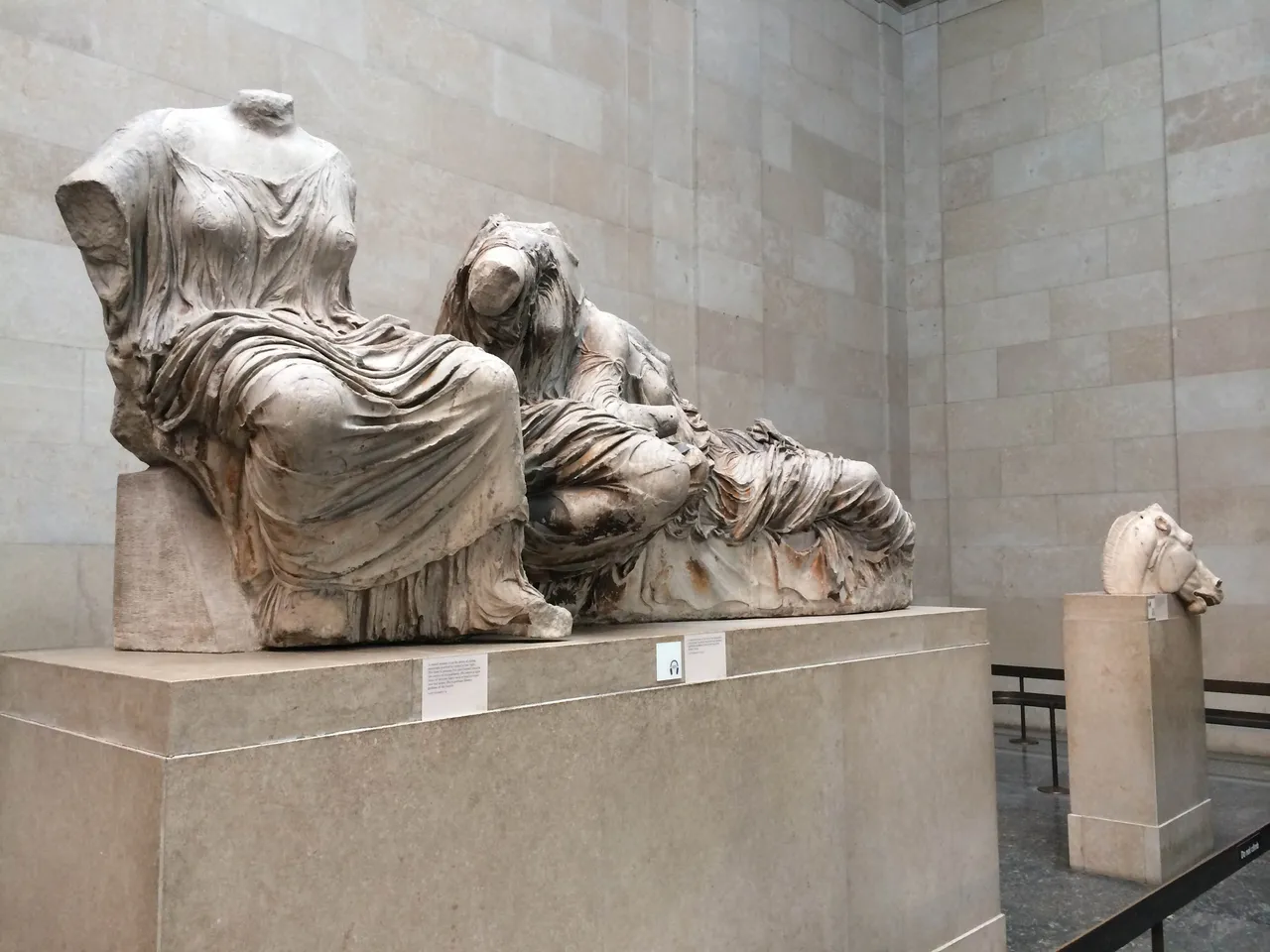 "The Fates" from the pediment of the Parthenon in Athens.