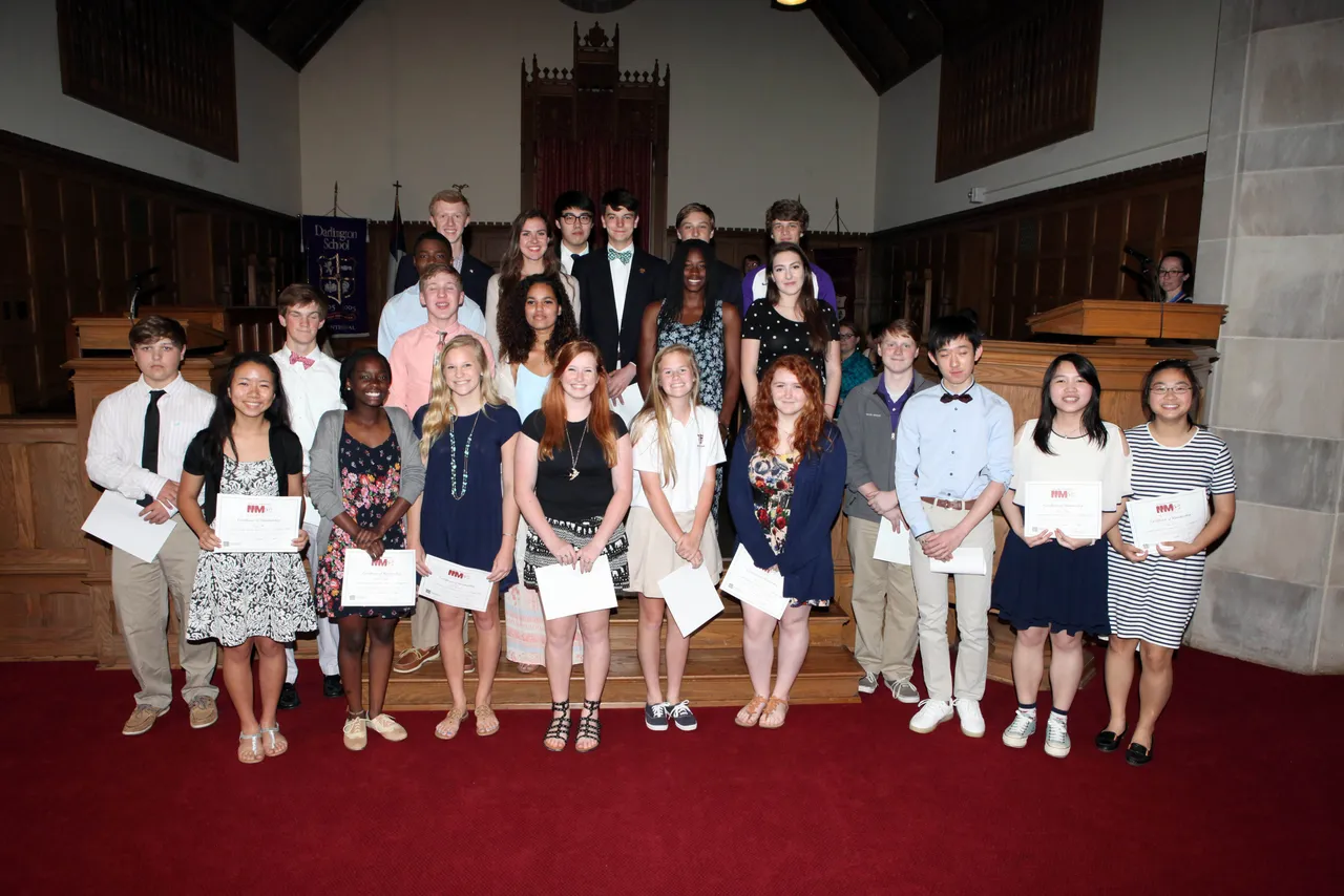 Tri-M Music Honor Society inductees