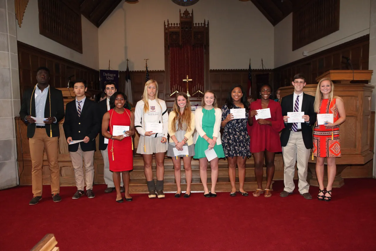 Quill and Scroll Journalism Honor Society inductees