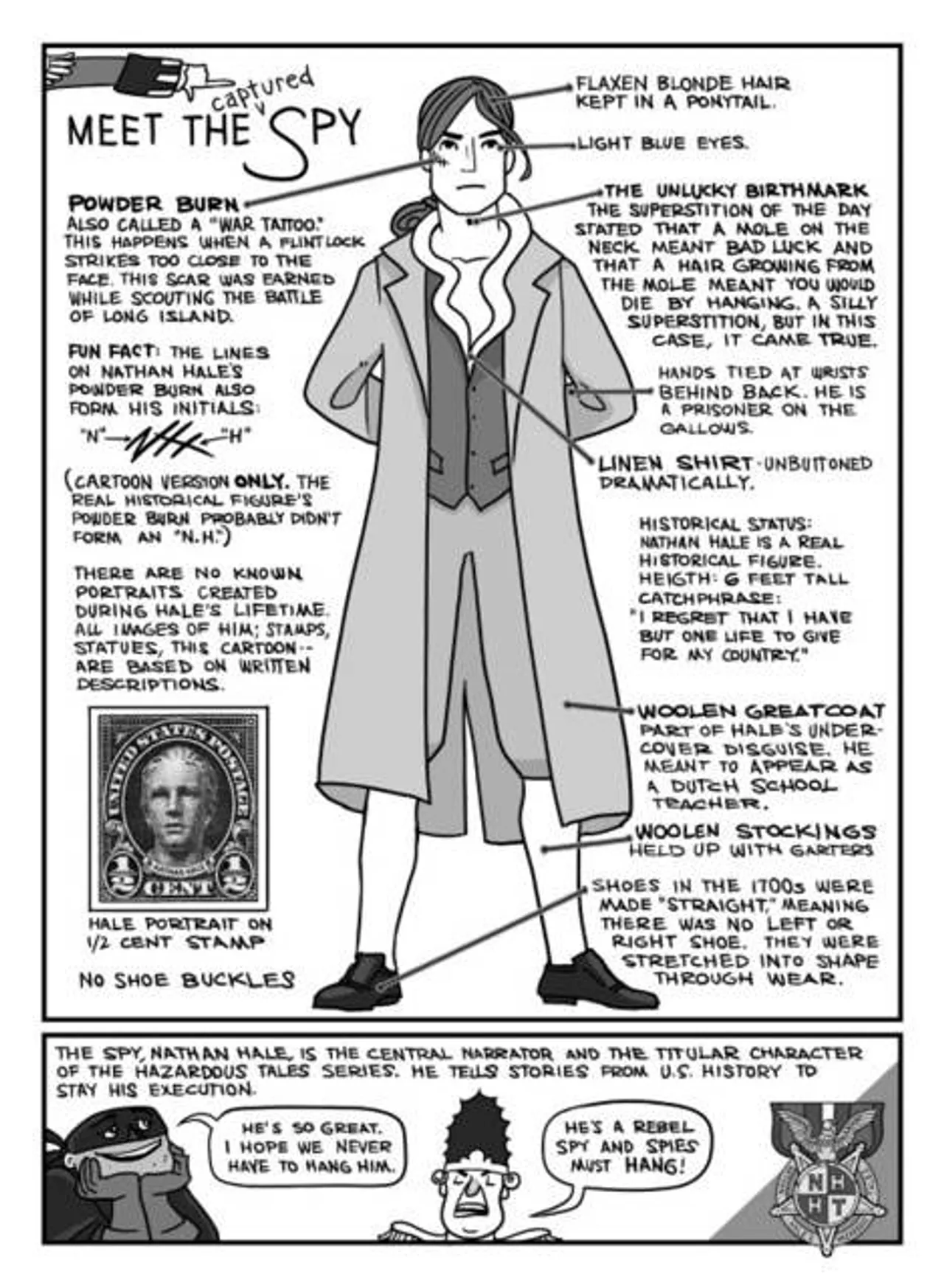 Famed American spy Nathan Hale is introduced in “One Dead Spy”