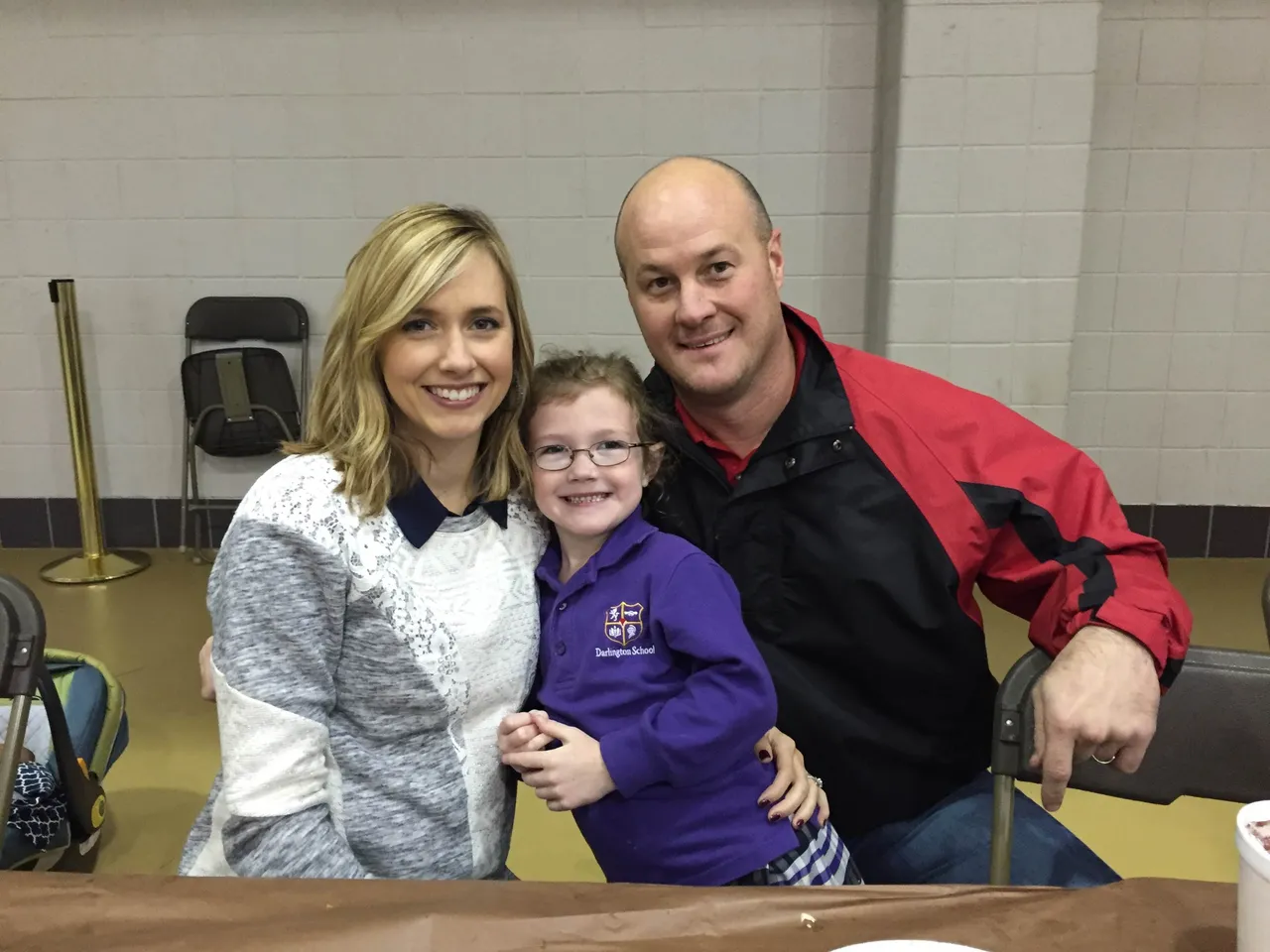 Ansley's granddaughter, Mallory ('28), with her parents Karen ('03) and Andrew ('97) Saville.