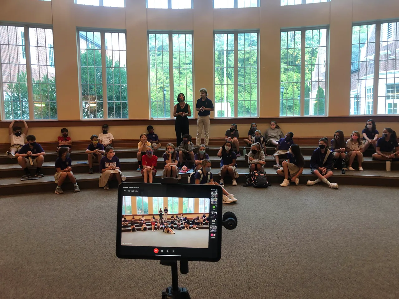 Flagpole, the morning assembly for grades 3-8, has gone virtual this year.