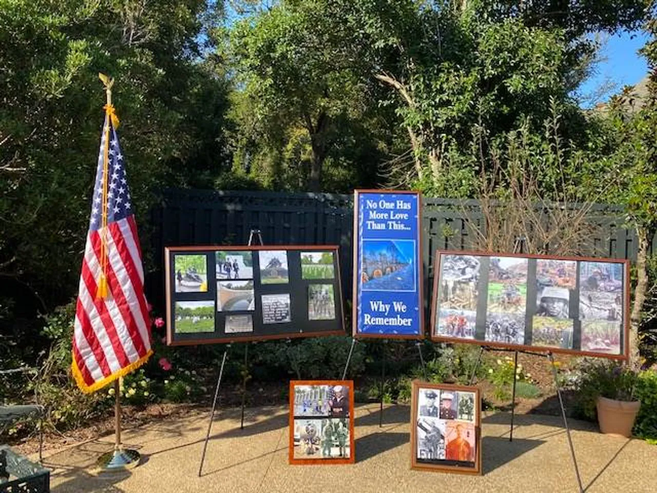 Warren Robinson (’63)-puts together a display of personal photographs that he displays for Veteran's Day each year.