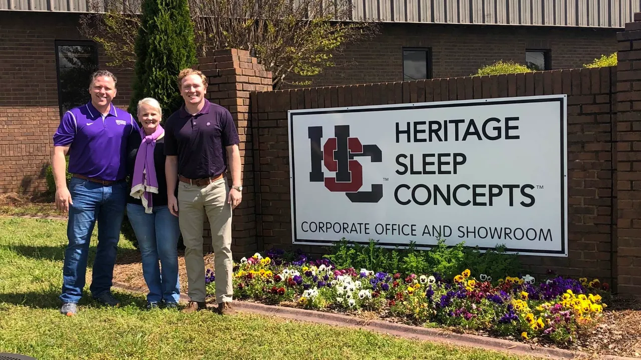 Heritage Sleep Concepts: Owned by Kristi and Frankie Beck, parents of Jordan (’14) and Jamie (’16).