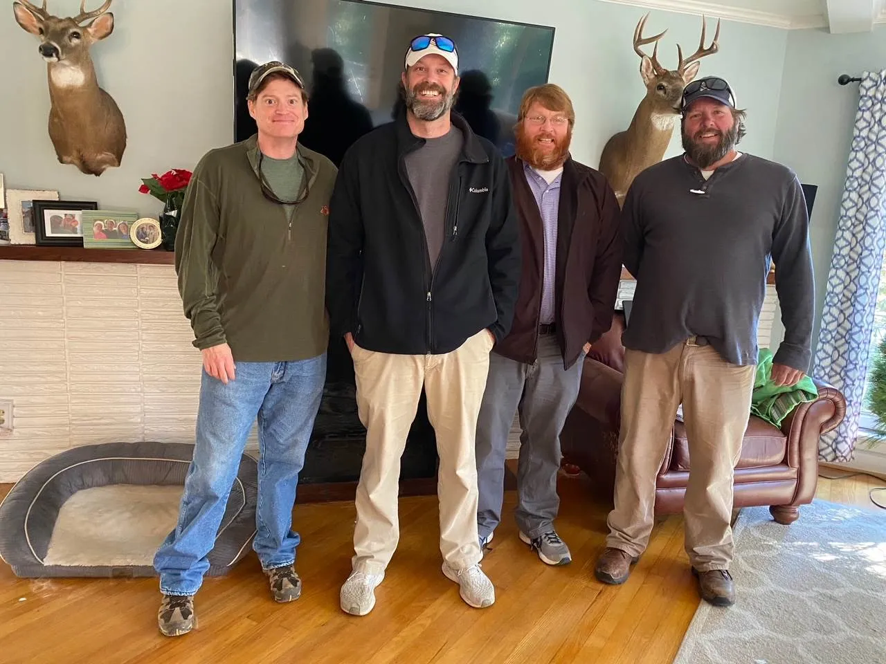 Murphy Construction: Owned by Ryan Murphy (’92). Pictured Al Barron (’91), Jason Payne (’92), Patrick Morton, and Ryan.