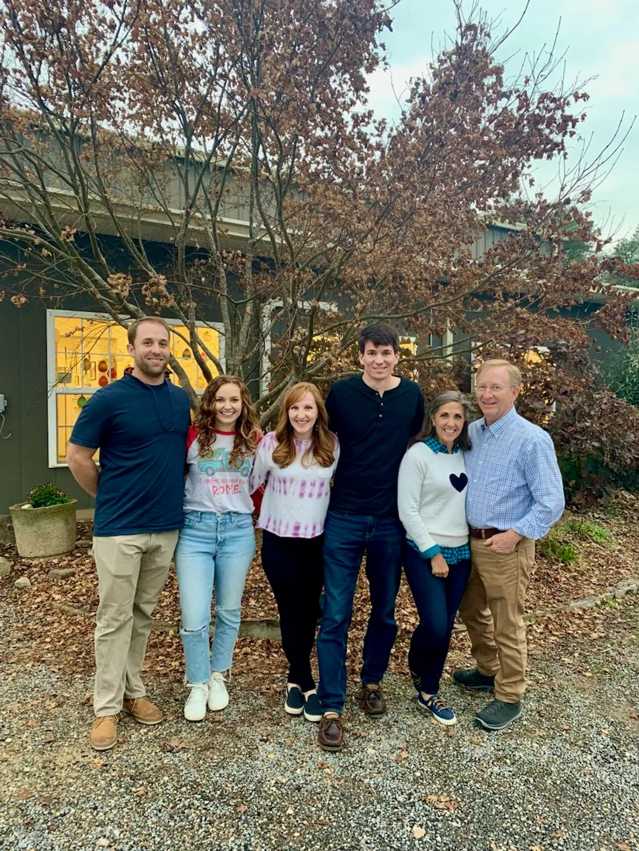 Brooks Family: Hunter Brooks ('10), Jaclyn Brass ('10), Kendall Brooks Headley ('08), Cove Headley, Allison Hunter Brooks ('79, LD '14) and Jeff Brooks ('79)
