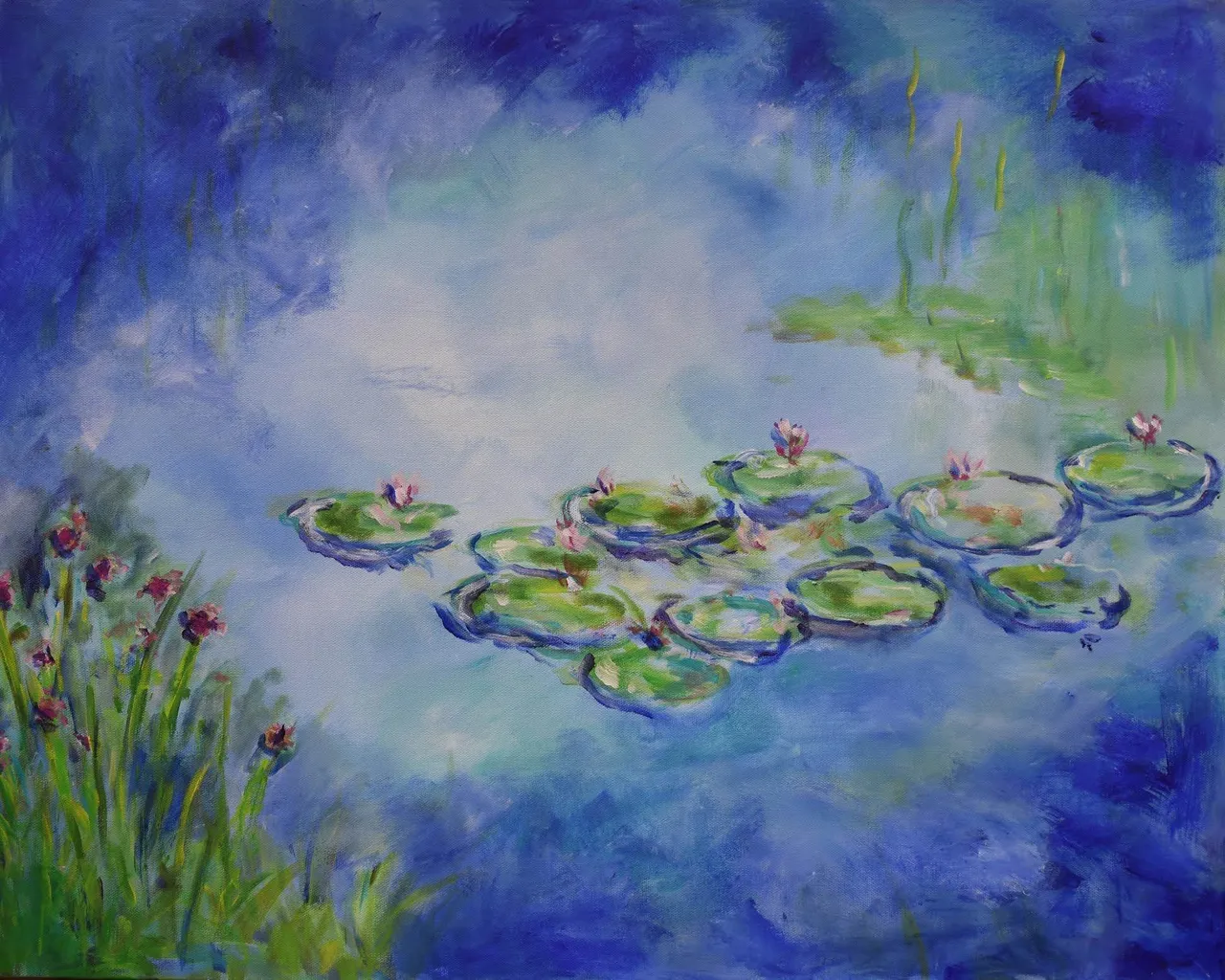 Original painting by Upper School art teacher Kathy O'Mara